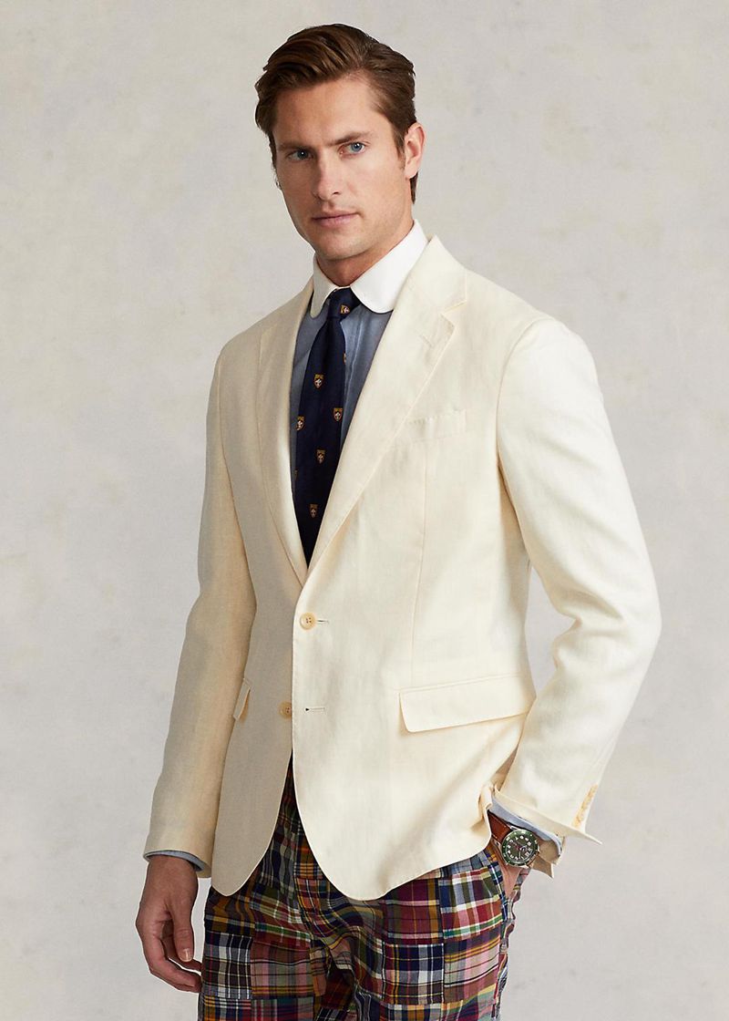 ポロ ラルフ ローレン ブレザー メンズ 白 Polo Soft リネン Suit Jacket AMINW8164